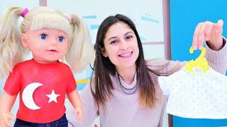 Baby Born oyuncak bebek 23 Nisan çocuklar bayramı için Play Doh oyun hamurundan tişört