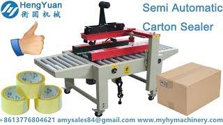 semi automatic adhesive tape carton sealing machine -  left and right driven type case sealer