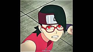 SARADA ONLY NEEDS 3 SECONDS  #sarada #boruto #fyp