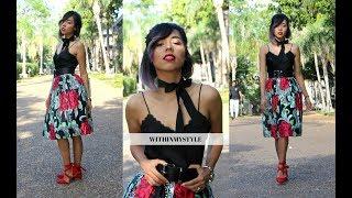 Floral midi skirt / WITHINMYSTYLE