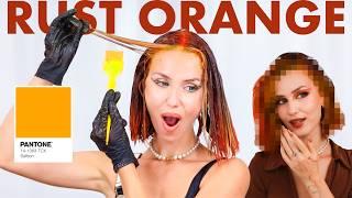 dyeing my hair RUST COLOR in honor of fall