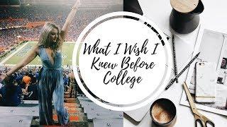 WHAT I WISH I KNEW BEFORE COLLEGE! FRESHMAN ADVICE!