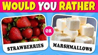 Would You Rather...? JUNK FOOD vs HEALTHY FOOD  | Quiz Rainbow