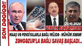 SON DƏQİQƏ! Yekun xəbərlər 20.10.2024 (Xəbər Bələdcisi) xeberler, son xeberler bugun 2024