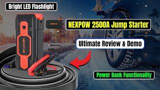 NEXPOW 2500A Jump Starter: Ultimate Review & Demo |