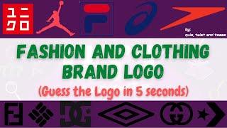 Guess the Fashion and Clothing Brands in 5 seconds | Logo Quiz Part 6