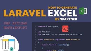 LARAVEL EXCEL EXPORT - FROM VIEW - GENERATE DATA IN EXCEL - LARAVEL