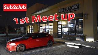 Sub2club first meet up at Fujiwara tofu cafe feat. Initial d ae86