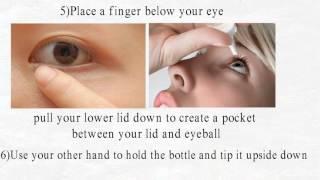 How to put in eye drops