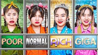 Poor Vs Rich Vs Giga Rich Vs Normal In Jail