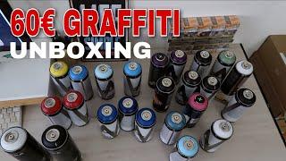 UNBOXING 60€ GRAFFITI SPRAYS - (Aka Colors, NBQ Vandals..) | Cheapest Spray cans review 2023