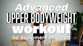  Advanced Upper Body Workout at Home | No Gym Equipment Needed 