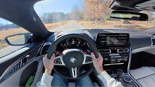 2025 BMW M8 Competition Gran Coupe: POV Drive, Walkaround and ASMR