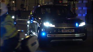 Prince William’s Motorcade Arrives At The British Museum For A Gala Dinner 