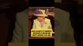 queen elizabeth ii’s unamused expression at meghan and harry’s wedding goes viral #meghan #royal