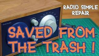 Saved from the trash ! a radio simple repair