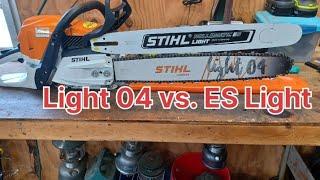 Stihl chainsaw bars. What's the difference??