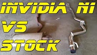 WRX Invidia N1 exhaust vs OEM vs No cat back Exhaust clip