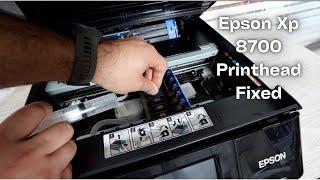 Epson Xp 8700 Printhead Cleaning,  FIXED