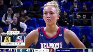 Belmont's Emily La Chapell fouled, shoots free throws vs. Drake