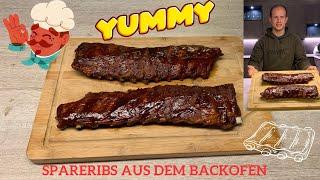 zarte und leckere Spareribs im Backofen ohne Grill zubereiten