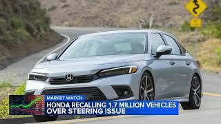 Honda recalls nearly 1.7M vehicles for steering problem that could lead to crashes