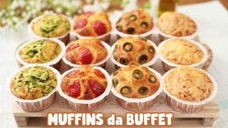 MUFFINS SALATI DA BUFFET - UN IMPASTO MILLE IDEE - Ricetta Facile e Istantanei