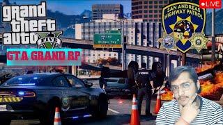 GTA V GRAND RP | JOINED SAHP TODAY!  | HIGHWAY PATROL KI POWER DEKHO