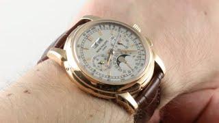 Patek Philippe 5970R-001 Perpetual Calendar Chronograph Luxury Watch Review