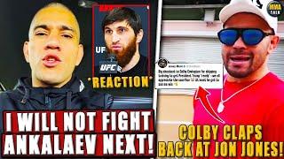 MMA Community GOES OFF after Alex Pereira REJECTS Magomed Ankalaev fight! Colby CLAPS BACK at Jones!