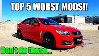 Top 5 Worst Performance Mods - VE/VF Commodore