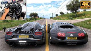 Koenigsegg Agera RS & Bugatti Veyron | Forza Horizon 5 | Thrustmaster T300RS gameplay