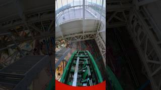 The world’s steepest roller coaster drop!   #tmntshellraiser #rollercoaster #shorts #gopro #pov