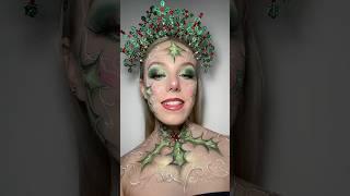 CHRISTMAS MAKEUP TRANSFORMATION #makeup#creativemua#makeupartist#artisticmua#creativemakeup#holidays