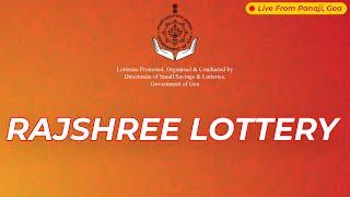 RAJSHREE 20 SHANI WEEKLY LOTTERY Dated 19 OCT 2024, 08 30 PM  Rajshree Lottery Live Result