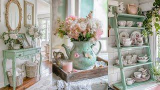 Spring Shabby Chic Elegance: DIY Repurposed Decor for a Charming Vintage Cottage