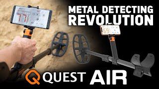 TREASURE HUNTING with a SMARTPHONE METAL DETECTOR? QUEST AIR: The new Smartphone Gadget from Quest!