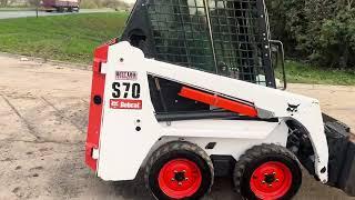 BOBCAT S70 SKIDSTEER *ONLY 346 HOURS, YEAR 2017* C/W BUCKET