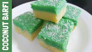 Barfi Coco | Barfi au Coco | Barfi du lait | Coconut Milk Powder Barfi |  Mauritius |TheTriosKitchen