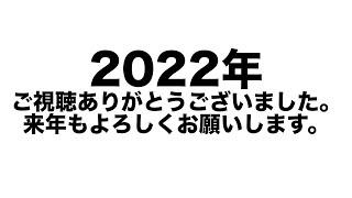 2022年　ご視聴ありがとうございました。【年間ランキングと毎年恒例のやつ】