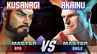 SF6 ▰ KUSANAGI (Ryu) vs AKAINU (Guile) ▰ High Level Gameplay