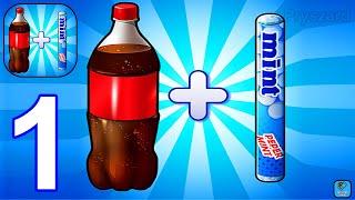 Drop and Explode: Soda Geyser Coca Cola & Mentos - Gameplay Walkthrough Part 1 Levels 1-4 (Android)