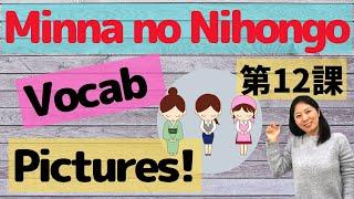 L12 Vocabulary  Minna no Nihongo with Pictures | Memorize Japanese words with pictures