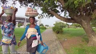 4K WALK THROUGH AFRICA GHANA ACCRA INDEPENDENCE SQUARE OSU