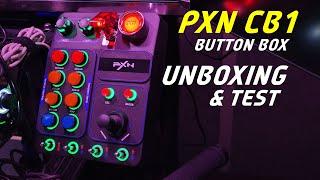 PXN CB1 Button Box Unboxing & Test (for Sim Racing)