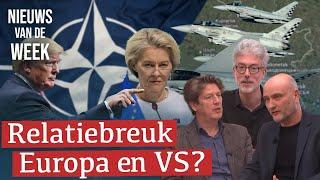 Verhouding VS-Europa; hermilitarisering Europa; verbod sociale media | #1777 Nieuws van de Week