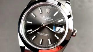Rolex Datejust 41mm Dark Rhodium 126300 - Hands-On Review & Features Overview