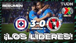 Resumen y goles | Cruz Azul 3-0 Tijuana | Liga Mx -AP2024 - J3 | TUDN