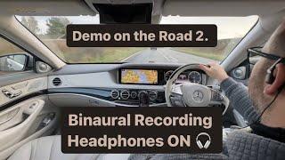 Demo on the Road 2. - Binaural Recording in Mercedes S-Class with High-End Audio System