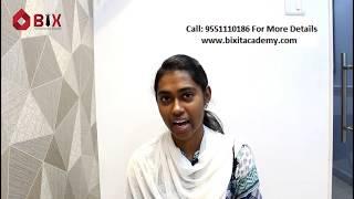 Irene Python training Review | Python courses in Chennai - BIX IT ACADEMY